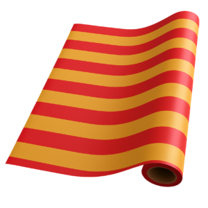 Red & Gold Stripe (5m x 50cm)
