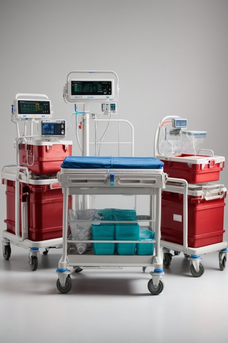 medical oxygen cylinder trolley