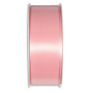 Rose Pink Taffeta Ribbon 25mm x 50m roll