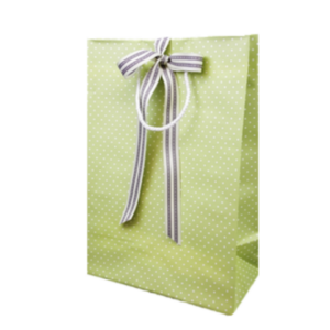 Small Spot Gift Bags Green