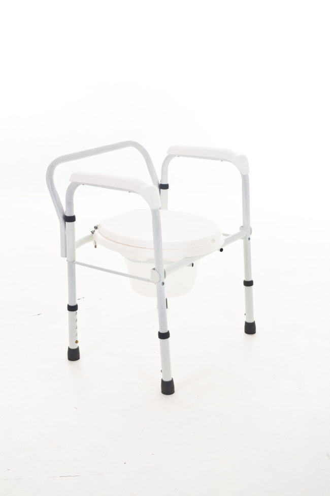 Deluxe 3 In 1 Steel Folding Commode
