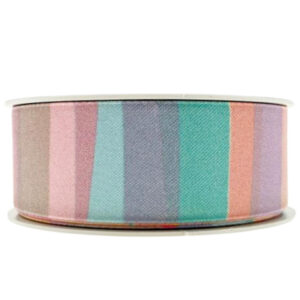 Ribbon – Stripes Pinks 38mm x 15m rolls