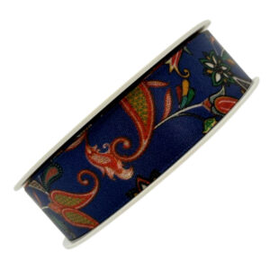 Scarf – “H” Navy fleur 25mm x 15m