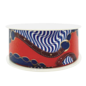 Scarf – “G” Red & Navy 38mm x 15m