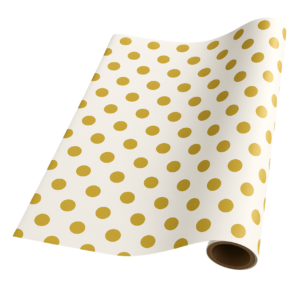 Gold Dot on Pearl (5m x 50cm)