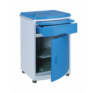 D-2 Plastic Bedside Cabinet on castors