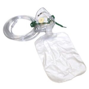 Oxygen Mask + Re-Breathing Bag Paediatric