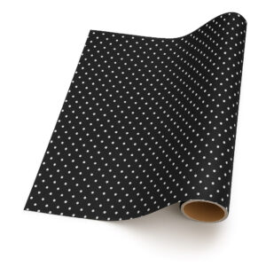 Spot – Black with White (5m x 50cm)