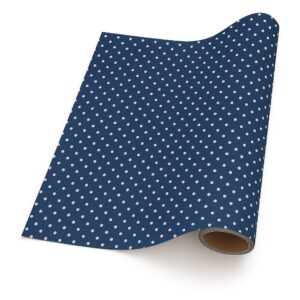 Spot – Blue Navy with White (5m x 50cm)