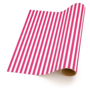 Thin Stripe – Cerise Pink & White (5m x 50cm)