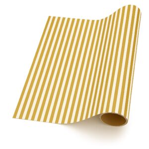 Thin Stripe – Gold & Pearl (50m x 50cm Roll)