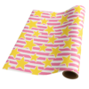 Star-Striped – Pink & Yellow – Giftwrap (5m x 50cm)
