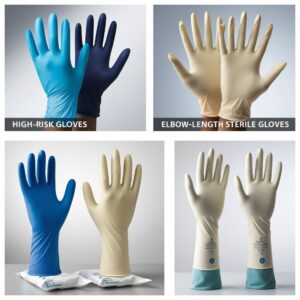 Dermagrip powder free gloves
