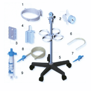 Surgical Suction Flovac – Trolley 4 Place