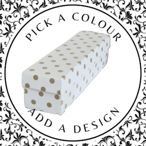 Design Wine Box – White Kraft 405 x 102 x 100mm