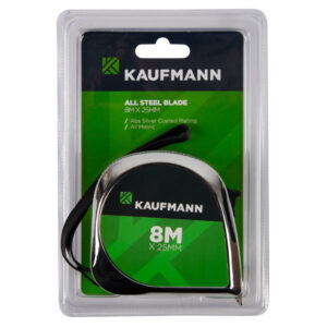 Kaufmann Tape Measure All Steel Blade 25Mmx 8M