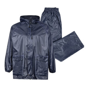 Rainsuit Rubberised Nylon Blue Xx Large