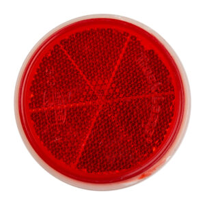 Reflector Round Centre Bolt Red 60Mm