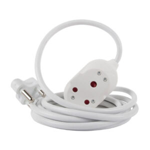 Nexus Extension Cord White Dbl 5M 1.5Mm 16A