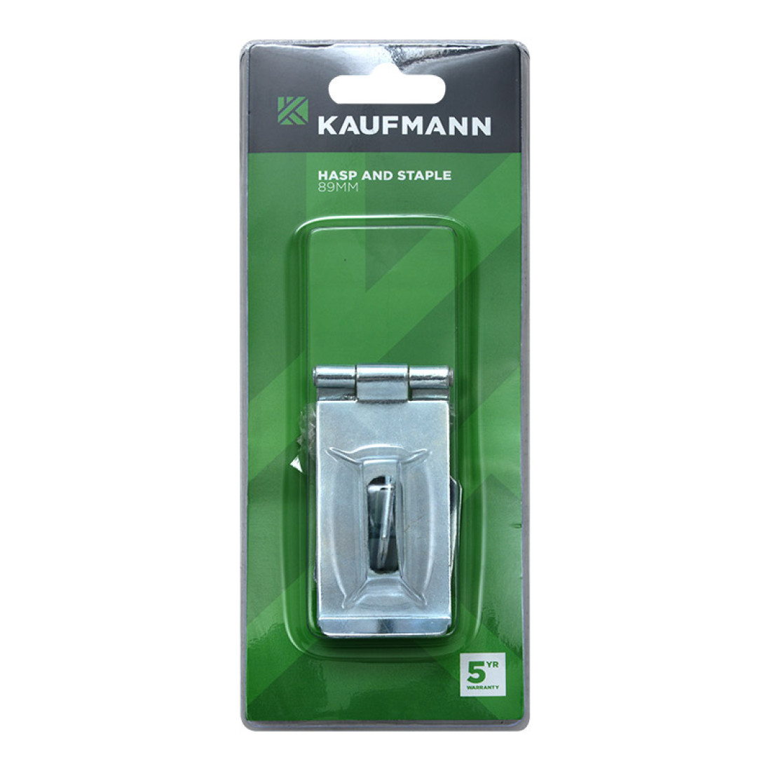Kaufmann Hasp & Staple 90Mm Safety Galv