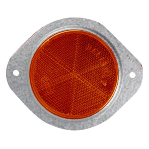Round Reflector Amber 76Mm