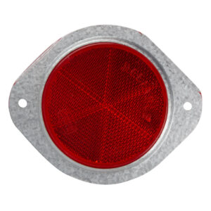 Round Reflector Red 76Mm