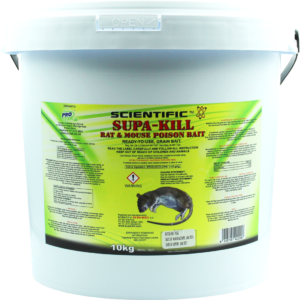 Supa-Kill Rat & Mouse Grain Poison Bait - 10Kg