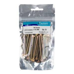 Ifasten Tek Screw No12 5.5Mmx65Mm 25 Pp