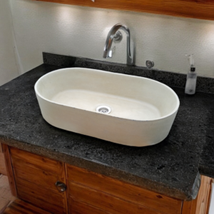 Alternative view of Gaia'S Ark Ivory Concrete Sink 53 X 30 X 11.5Cm