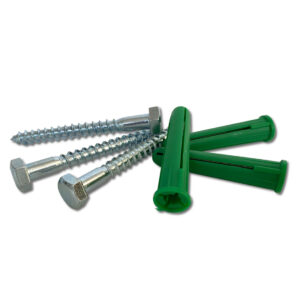 Ifasten Coach Screw M8X60Mm & Wall Plug Green 5 Pp