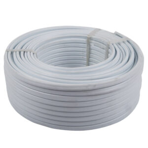 Cable Flat 2 Core + Earth White 50M 2.5Mm