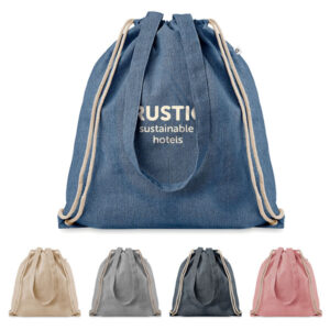 2 Tone Cotton Drawstring Bag – Eco Friendly