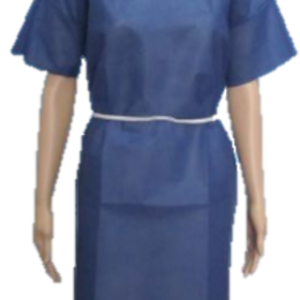 25 Gsm Polypropylene Short Sleeve Disposable Patient Gown – Min 1000 Units