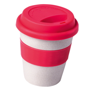 380ml Eco Friendly Bamboo Fibre Tumbler With Silicone Lid & Band