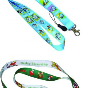 20mm dye sub full + cell Lanyard – Min Order 100 units