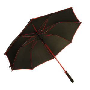 Straight Two Tone Umbrella – Avail Black, Red Or Blue