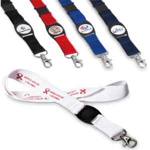 Bold Statement Dome Lanyard With Safety Release Clip
