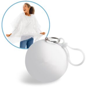 Bubble Emergency Poncho In Round Plastic Container With Hook