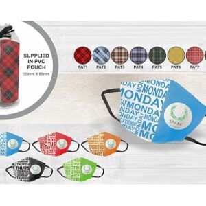 Days Of The Week Kids 3 Ply Mask Set – Min 25 Sets