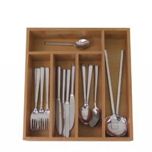 Bamboo 5 Division Cutlery Tray (34.5