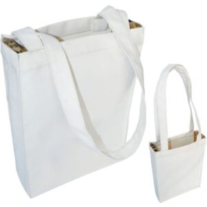 Natural Cotton Canvas Tote Bag – Size: 250mm x 350mm x 100mm – M