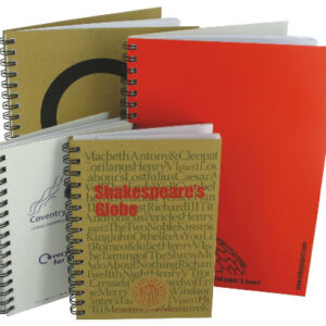Recycled Box Board Notepad A4, WiroBound, Portait, Plain Pages –