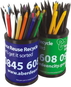 Recycled Polypropylene Pen Pot – Printed 1 Colour – Min Order: 2