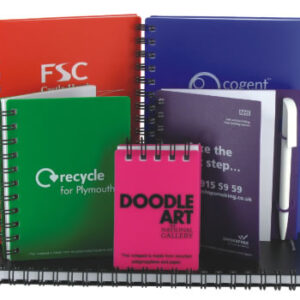 Recycled Polypropylene & Paper A7 Notepad – 1 Col: 1 Cover (pos)