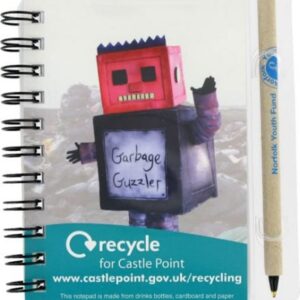 Recycled Drink Bottle & Paper A5 Notepad & Pen Holder – Full Col