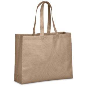 Eco Friendly Non-Woven Reusable Gusset Shopper – Natural Colour