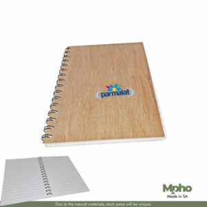 Eco Friendly Wooden A5 Spiral Notebook With Lined Pages – Min 100 Units
