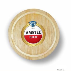 Eco Friendly Wooden Plain Round Coaster With Debossed Border – Min 100 Units