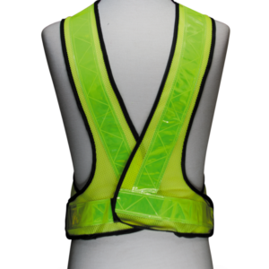 Reflective Cross Waistcoat – Lime