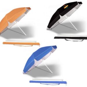 San Clemente Beach Umbrella – Avail in: Black, Orange, Red or Royal Blue